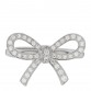 Platinum Diamond Bow Ring 45 3.25