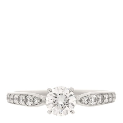 Platinum Diamond .40ct Round Brilliant Harmony Engagement Ring 47 4