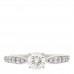 Platinum Diamond .40ct Round Brilliant Harmony Engagement Ring 47 4