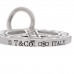 18K White Gold Diamond Mini Peace Charm Pendant