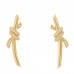 18K Yellow Gold Diamond Tiffany Knot Earrings