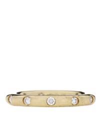 18K Yellow Gold Diamond Stacking Band Ring 47 4.25