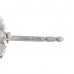 Platinum Diamond Paper Flowers Firefly Earrings