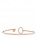 18K Rose Gold Keys Wire Bracelet