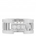 18K White Gold Diamond Open Atlas Ring 50 5.25
