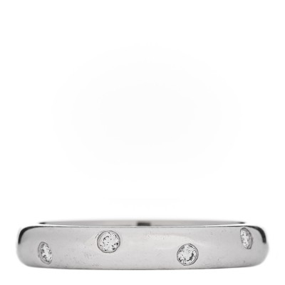 Platinum Diamond 3mm Etoile Band Ring 48 4.5