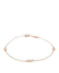 18K Rose Gold Diamond .15ctw Elsa Peretti Diamonds by the Yard Station Bracelet