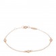 18K Rose Gold Diamond .15ctw Elsa Peretti Diamonds by the Yard Station Bracelet