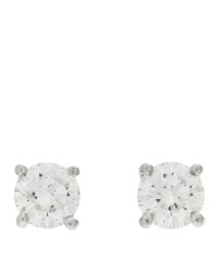 Platinum Diamond .30ctw Solitaire Earrings
