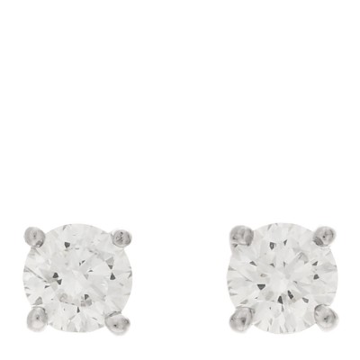 Platinum Diamond .30ctw Solitaire Earrings