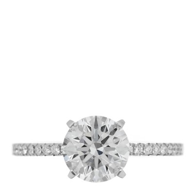Platinum Diamond 1.58ct True Engagement Ring 51 5.75
