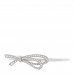 18K White Gold Diamond Medium Bow Cuff Bracelet