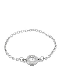 Platinum Diamond Elsa Peretti Diamonds by the Yard Chain Ring 51 5.75