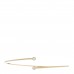 18K Yellow Gold Diamond Hoop Single Row Bangle Bracelet