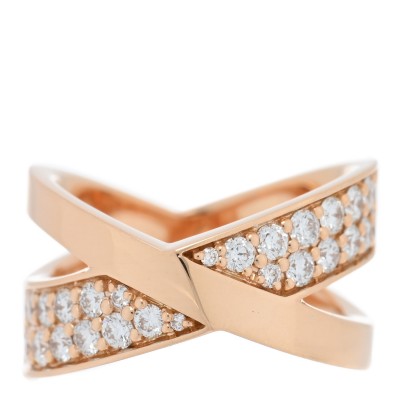 18K Rose Gold Diamond Atlas X Wide Ring 46 3.75