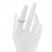18K Rose Gold Diamond Small Knot Ring 52 6