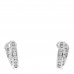 Platinum Diamond .78ctw Hoop Earrings