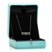 18K White Gold Diamond Tiffany T Two Open Horizontal Bar Pendant