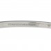 Platinum 18K Yellow Gold Diamond Edge Hinged Bypass Bangle Bracelet