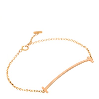18K Rose Gold T Smile Bracelet