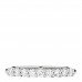 Platinum Diamond .27ctw 2.2mm Half Circle Forever Band Ring 49 5