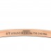 18K Rose White Gold Narrow Tiffany Lock Bangle Bracelet