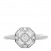 Platinum Diamond Mosaic Ring 52 6
