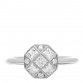 Platinum Diamond Mosaic Ring 52 6