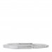 18K White Gold Diamond Tiffany Lock Half Pave Bangle Bracelet
