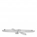 18K White Gold Diamond Knot Wire Bangle Bracelet