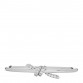 18K White Gold Diamond Knot Wire Bangle Bracelet
