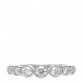 Platinum Diamond Jazz Graduated Band Ring 49 5
