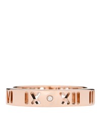18K Rose Gold Diamond Atlas Pierced Ring 50 5.25