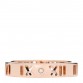18K Rose Gold Diamond Atlas Pierced Ring 50 5.25