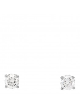 Platinum Diamond .34ctw Solitaire Earrings