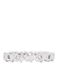18K White Gold Diamond Paloma Picasso Graffiti Narrow Love and Kisses Ring 47 4
