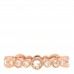 18K Rose Gold Diamond Narrow Cobblestone Band Ring 47 4