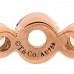 18K Rose Gold Diamond Narrow Cobblestone Band Ring 47 4