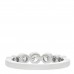 Platinum Diamond Jazz Graduated Band Ring 49 5