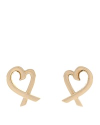 18K Yellow Gold Mini Paloma Picasso Loving Heart Earrings
