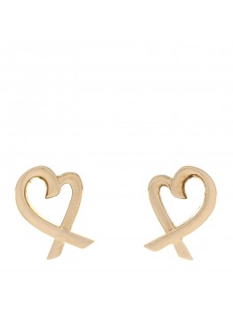 18K Yellow Gold Mini Paloma Picasso Loving Heart Earrings
