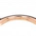 18K Rose White Gold Diamond Tiffany Lock Half Pave Bangle Bracelet