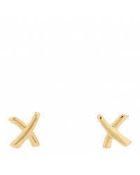 18K Yellow Gold Mini Paloma's Graffiti X Earrings