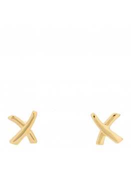 18K Yellow Gold Mini Paloma's Graffiti X Earrings