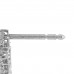 Platinum Diamond Star Earrings