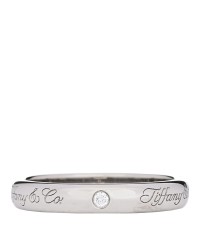 Platinum Diamond 3mm Notes Ring 48 4.5