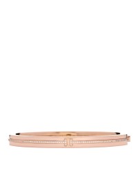 18K Rose Gold Diamond T Hinged Bangle Bracelet