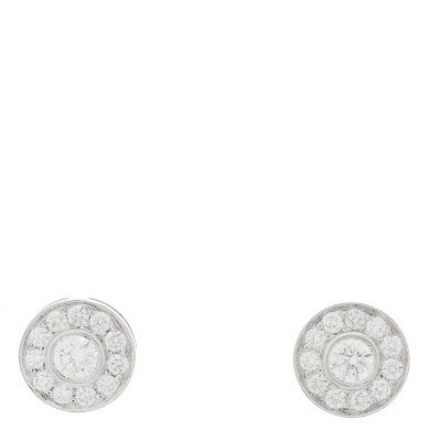 Platinum Diamond .53ctw Large Circlet Earrings