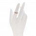 18K Rose Gold Diamond T Wire Ring 52 6