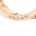 18K Rose Gold Diamond Atlas Pierced Ring 54 6.75